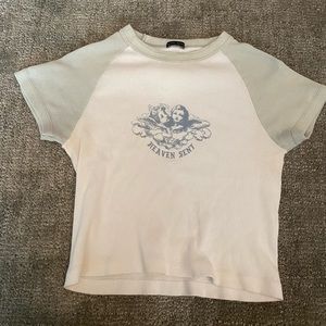 brandy melville heaven sent cropped tee